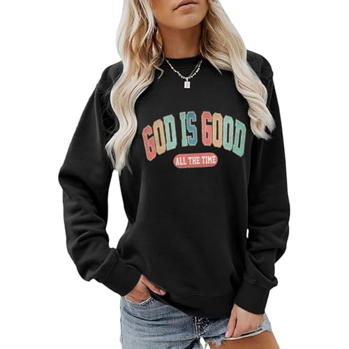 Sweatshirt femme noir à capuche imprimé lettre vêtement casual L