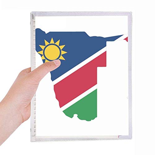 Carnet de cartes d'Afrique Namibie à spirale rechargeable et feuilles libres