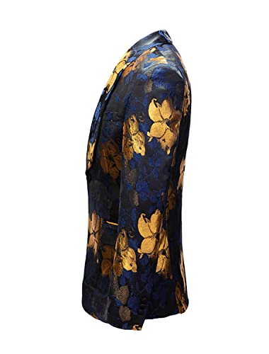 SoptoToxodo Stylish Suits for Men Floral Prom Suits Luxury Embroidered Wedding Blazer Dinner Tuxedo Jacket for Party3