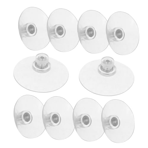TOYANDONA 10 piezas Ventosas con PVC Transparente para Baño Cocina Ventana Soporte Resistente para Colgar Objetos Superficies Lisas Sin Daños Reutilizables y Multiusos