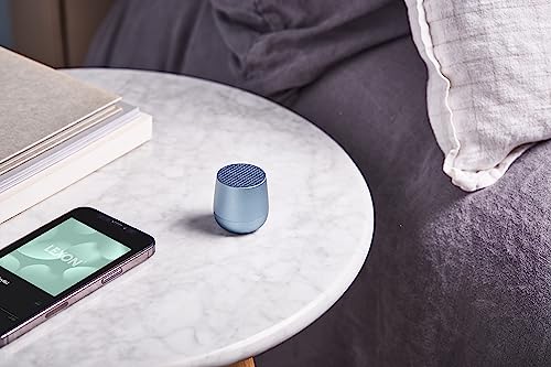 Lexon Portable Bluetooth Speakers Mino+, Hd Sound For Smartphone, Tablet And Computer, Mini Speaker 3W Wireless With Microphone And Selfie Remote - Light Blue #TOP3