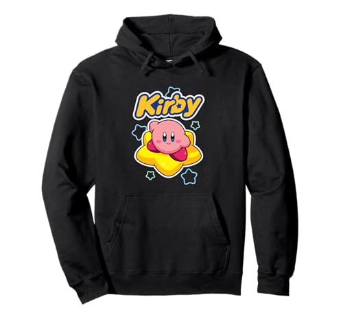 Kirby Nintendo Big Star Surfing Portrait Pullover Hoodie