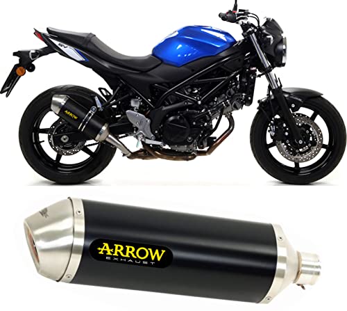 Arrow 71846aon 71645mi silencieux avec raccord race-tech noir Suzuki SV 650