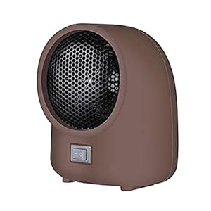 Generic Elektrische ventilatorkachel, draagbare elektrische ventilatorkachel, huishoudelijke binnenverwarming, draagbare mini-desktop-luchtverwarmer, winterverwarming, elektrische ventilatorkachel, bruin