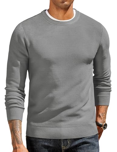 COOFANDY Jersey Hombre Suéter de Punto Jersey de...