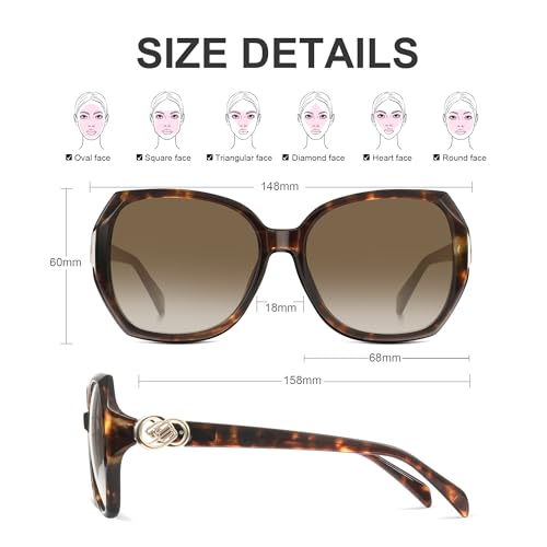 Retro Square Sunglasses for Women, Women's Shades Sunglasses with UV Protection, Lightweight Sun glasses4