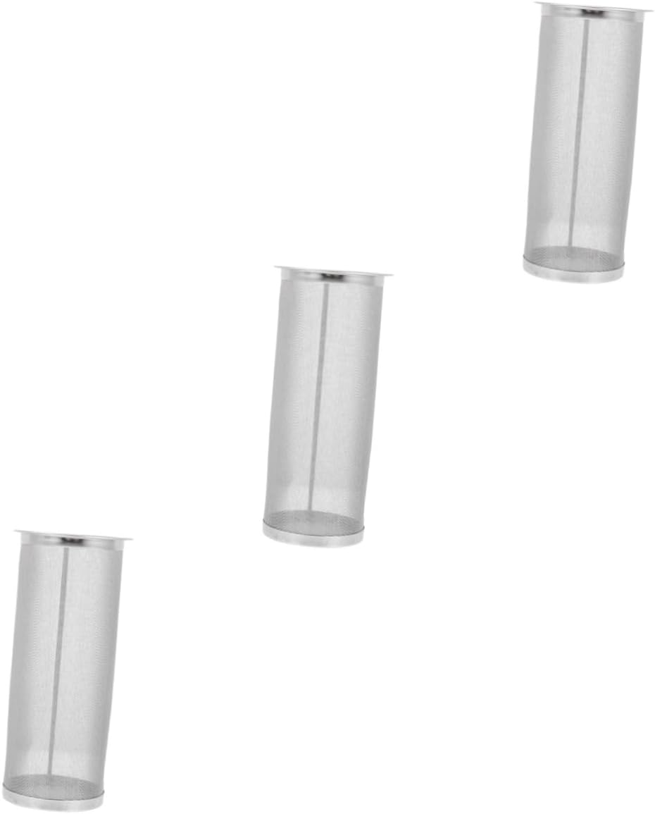 PRETYZOOM 3pcs Tea Strainer Tea Leaf Coffee Filter Stainless Steel Brew Filter Mesh for Jar