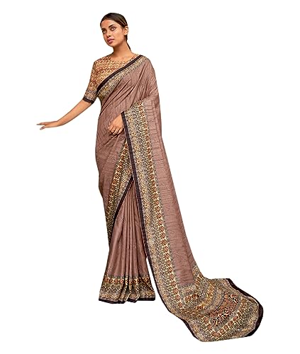 Sari indien en soie Khadi fluide : vêtement traditionnel pudique pour femme musulmane