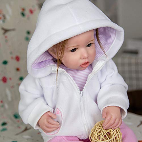 Reborn Babypuppe Silikon Weiße Haut Baby Born Girl Dolls Weicher Körper Handgemachte Kinderspielzeug Realistische Reborn… – Bild 7