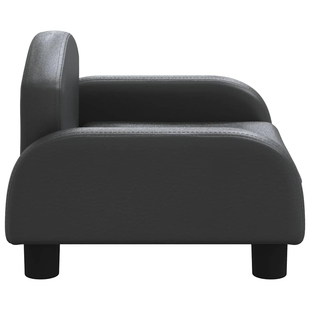 vidaXL Lettino per Cani Nero 50x40x30 cm in Similpelle
