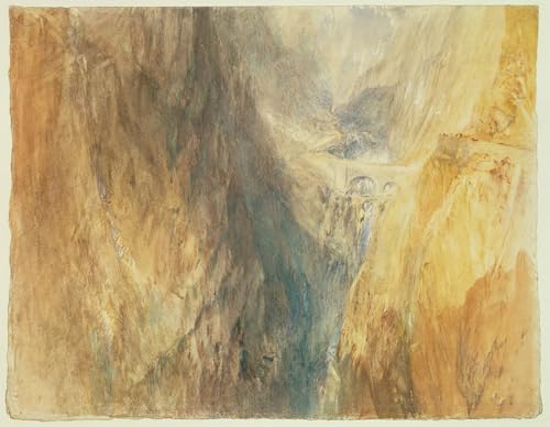 Affiche le Pont du Diable Saint-Gothard Turner impression toile décoration bureau 60x90