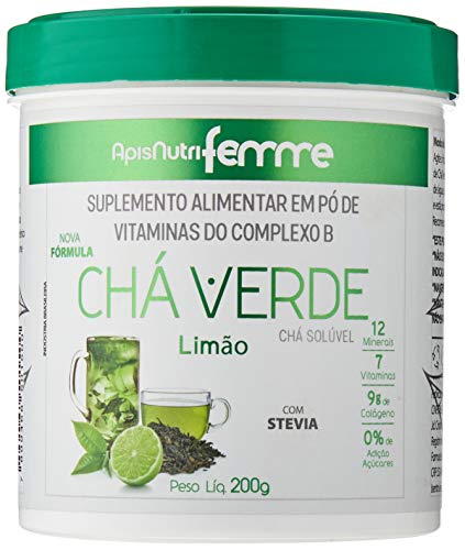 Chá Solúvel (200G) - Sabor Chá Verde - Limão, Apisnutri