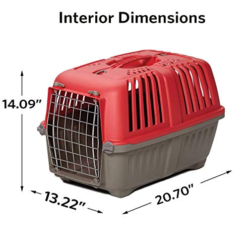MidWest Homes for Pets Spree Travel Carrier – Hard-Sided Dog & Cat Carrier, Small Pet Travel Crate with Handle, Ventilated Design, Easy Assembly, 22-Inch, Green - Image 3