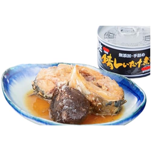 鯖しいたけ煮付け 鯖 さば 缶詰 煮付缶 国産サバ 三陸産 非常食 保存食 常温 椎茸 しいたけ 岩手県 宮古産