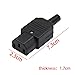 Toptekits IEC C13 Power Cord Plug Connector,IEC 320 C13 Female Plug Rewirable Power Connector 3pin Socket 10A /250V