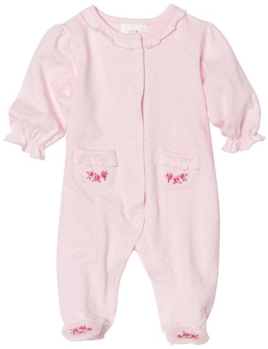 Absorba - Mameluco con volantes para niña recién nacida, Rosado, 0-3 meses