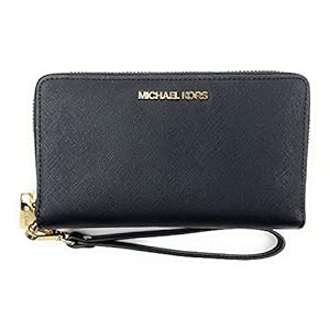 Michael-Kors-Womens-Jet-Set-Travel-Medium-Zip-Around-Phone-Holder-Wallet Michael Kors Women's Jet Set Travel Medium Zip Around Phone Holder Wallet (BLACK/GOLD)