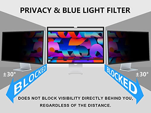 Image of FILMEXT 27 inch Privacy Screen for Monitor, 2-Pack,2022-2026 Release | Compatible with Apple Studio Display 27 inch Only, Bubble Free Computer Monitor Privacy Screen Shield Anti Blue Light Filter