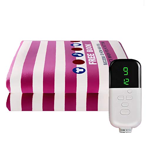 AP.DISHU Manta De Calefacción De Franela,Manta De Calefacción Eléctrica De 78 X 70 Pulgadas,9 Calores,12 Horas De Apagado Automático,Protección contra Sobrecalentamiento,Lavable A Máquina Cover