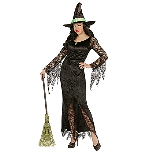 W WIDMANN MILANO Party Fashion - Costume de sorcière, robe et chapeau, magicienne, déguisement Halloween