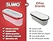 SUMO Set of 2, Ice Cream Containers for Homemade Ice Cream - 1.5 Quart Each, Reusable Freezer Storage Containers - Red