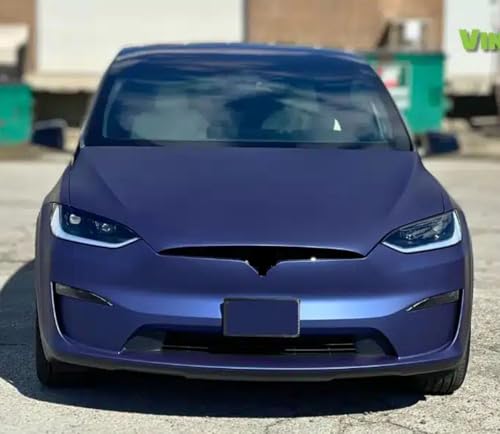 Image of WALLMATE Matt Metallic Vinyl Wrap Self Adhesive Auto Car Sticker Decal Sheet Air Release Technology for Cars, Bike (Navy Blue Metallic, 20 X 60 inch)