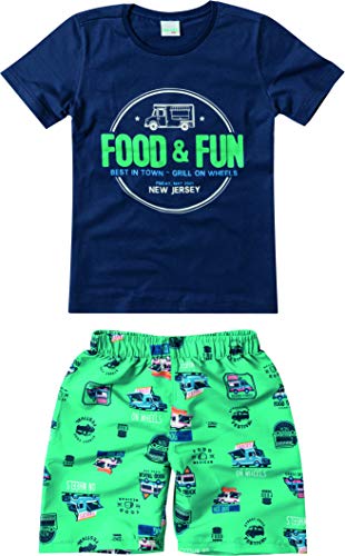 Conjunto Estampado techno light, Malwee Kids, Meninos, Azul Marinho, 12