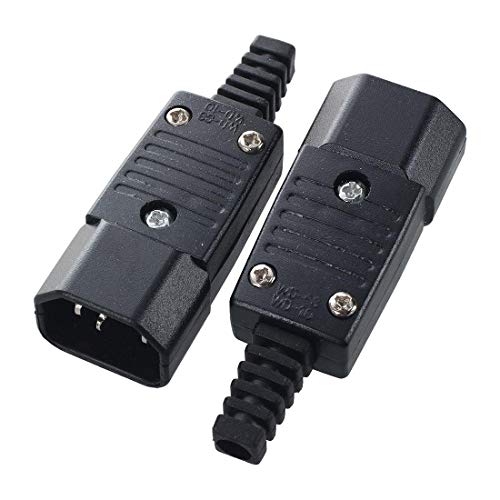 Toptekits IEC C14 Power Cord Connector,IEC 320 C14 Male Plug Rewirable Power Connector 3pin 10A /250V by Toptekits - Used condition - Image 2