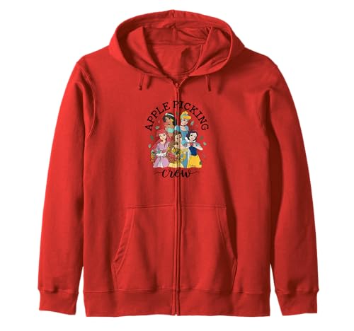 Sweat Disney Princess à capuche zip pour femme Motif cueillette de pommes