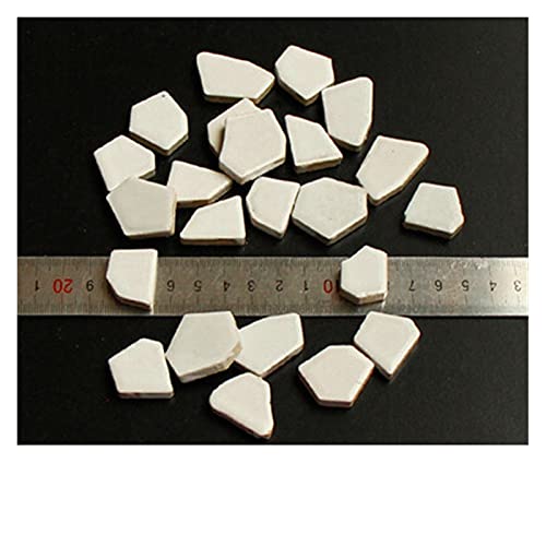 LUOSHUAI Tesselles mosaique Carreaux de mosaïque 100g en céramique pour Artisanat de mosaïque de Forme de Goutte irrégulière Mosaique Verre (Color : H)