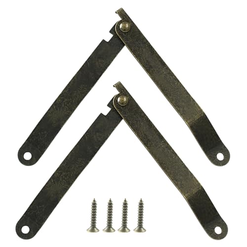 Bivethoi Folding Support Hinge, 97mmx11mm, Antique Bronze, 2Pcs
