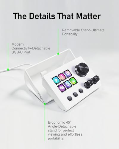 Stream Control Deck with LCD Keys