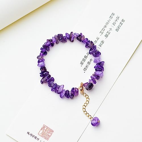 Bracelet Améthyste Lavande Extensible : Plus de Problème de Taille ! - 2