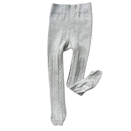 Baby Girls Tights 𝗦eamless Cable Knit Leggings Pantihose Spring Stockings Soft Stretchy Solid Color Legging