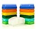 Sensory OT Brushes Colorful 12-Pack + 1 Removable Handle for Wilbarger Brushing Protocol (BPA, Phthalate, Latex-Free)