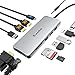 Price comparison product image USB C Docking Station, WAVLINK 12-in-1 Triple Display Laptop Docking Station with 2x4K HDMI,1x2K VGA, 89W PD3.0 Charging,Ethernet,2 USB 3.0 & 2 USB2.0,MicroSD&SD Card Reader,Audio Jack,for Windows/Mac
