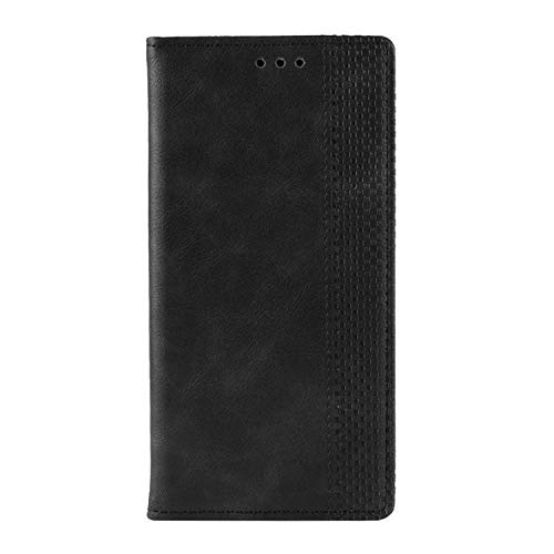 LUNBER-ARMOR�EFor Doogee Note56X �P�[�X Note 56X Pro �蒠�^ �J�o�[ PU���U�[ �i�q�� �s���͗l �蒠�^PU���U�[�P�[�X �X�^���h�@�\ �J�[�h���[ For �h�D�[�W�[ �m�[�g56x / �v��(�u���b�N)