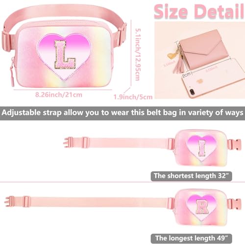 Image of Belt Bag for Girls Gifts - Birthday Gifts for Teenager, Personalized Gifts for Mom Freind Sister Teacher, Graduation Gifts for Her, Initial Crossbody Bag Belt Bag for Women S