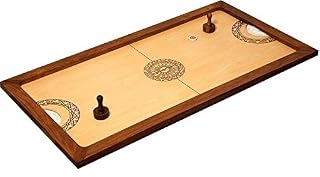 Asmodee Carrom Art shuffle puck en bois 130 x 70 cm