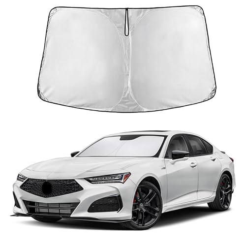 Image of EcoNour Custom Windshield Sun Shade for Acura TLX 2021-2026 | Sport Sedan Front Window Heat & UV Shield | Foldable Multi-Layer Sun Cover
