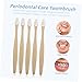 Ipetboom 5pcs Portable Toothbrush for Adults Ergonomic Design for Comfortable Grip for Sensitive Gums Travel Friendly Toothbrushes for Daily Use Minimalist Style for All Ages