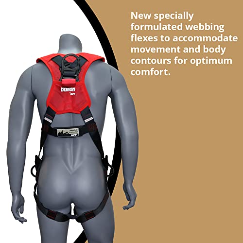 Image of AFP Demon Fall Protection Comfortable Safety Harness (OSHA /ANSI PPE)