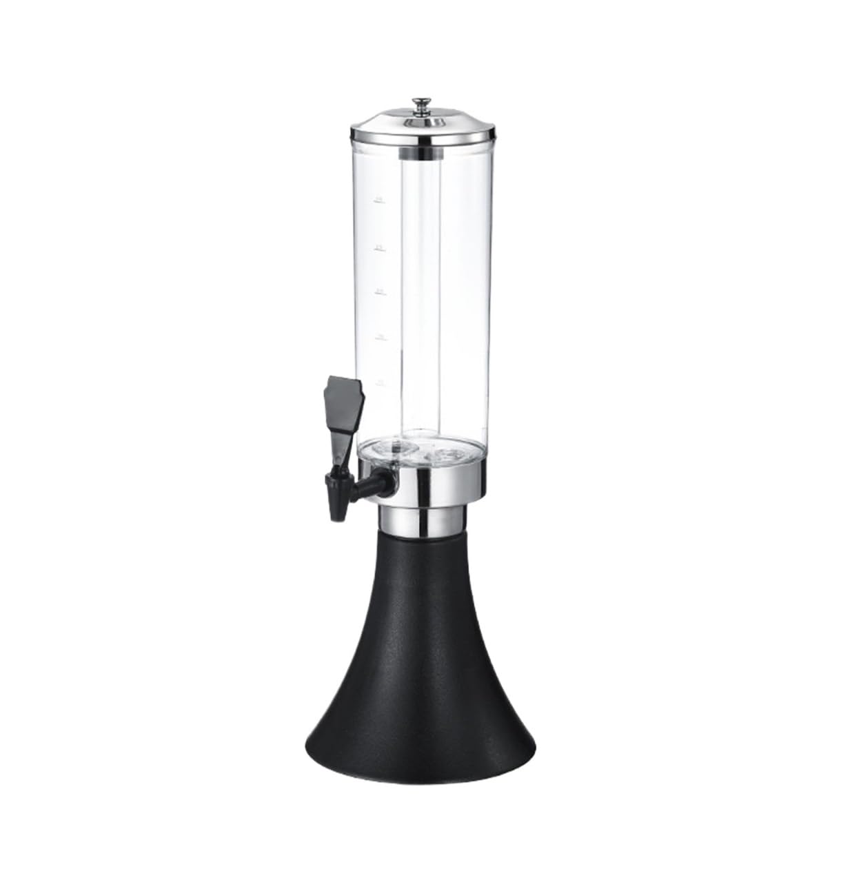 MYUYEE Beverage Dispenser,Juice 100Oz/3L Draft Beer Dispenser Tabletop Drink Dispensers For Party Drink Tower (Black 22X61Cm)