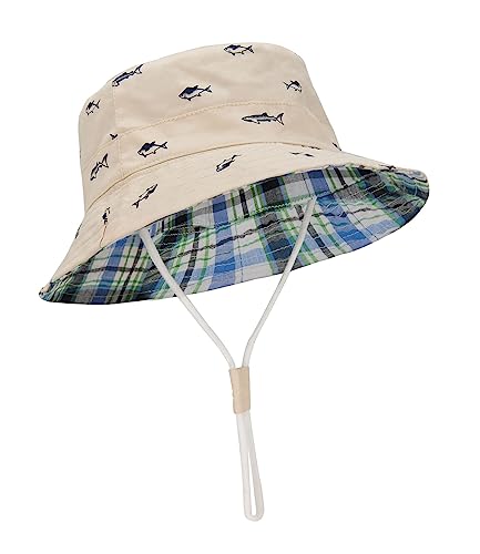 Image of Durio UPF 50+ Beach Baby Sun Hat Sun Protection Cute Wide Brim Summer Baby Boy Bucket Hats Toddler Sun Hats for Girl