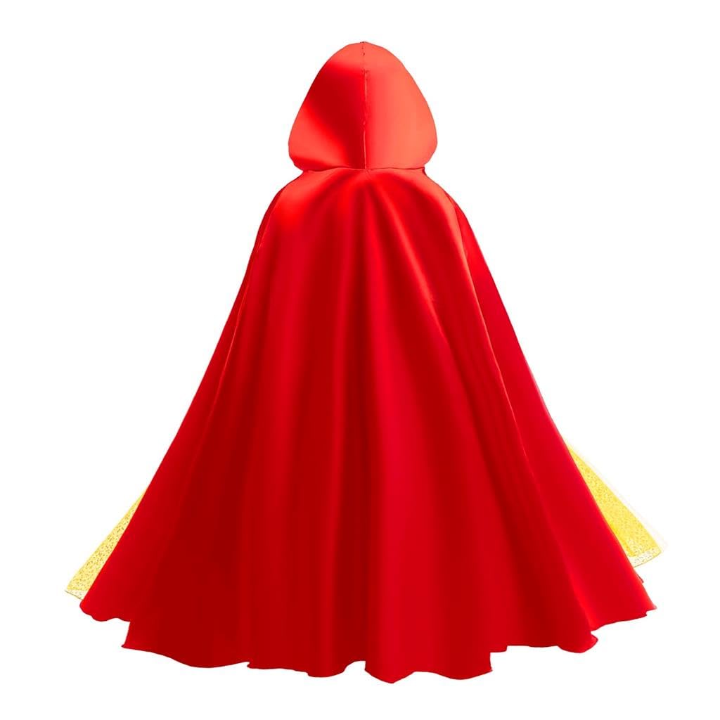 Lito Angels Girls Snow White Princess Fancy Dress Costume with Red Cape Age 9-10 - Image 2