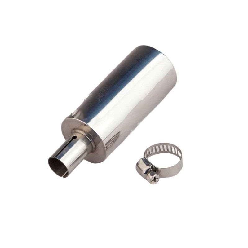 Stainless Steel Muffler for Gas RC Boats, 36mm Diameter Exhaust Silencer with 14mm Inner Hole, High-Performance Tuning Part