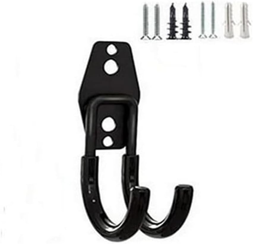 zoele Wall Mounting High Velocity Floor Fan Bracket, Wall Mount Industrial Grade Floor Fan Hook Hanger, Wall Fan Support Hook kit (Black-0)