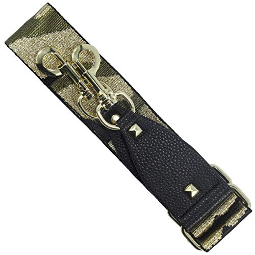 Image of Duwi Wide Purse Strap Multicolor Striped Guitar Style Strap Adjustable Canvas Crossbody Bag Strap