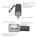 Worm Gear Motor, High Torsion Speed Reduce Electric Gearbox Motor Reversible 8mm Shaft 12V(12V,50RPM)