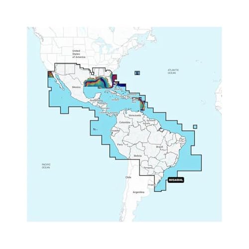 Garmin Navionics Vision+ NVSA004L para navegar del Caribe hasta Brasil